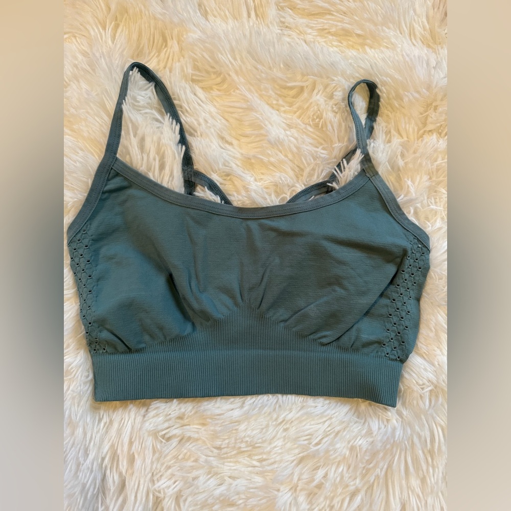 NWOT BaoBei Active Adore Maternity & Nursing Bralette - Teal Blue - Size M/L